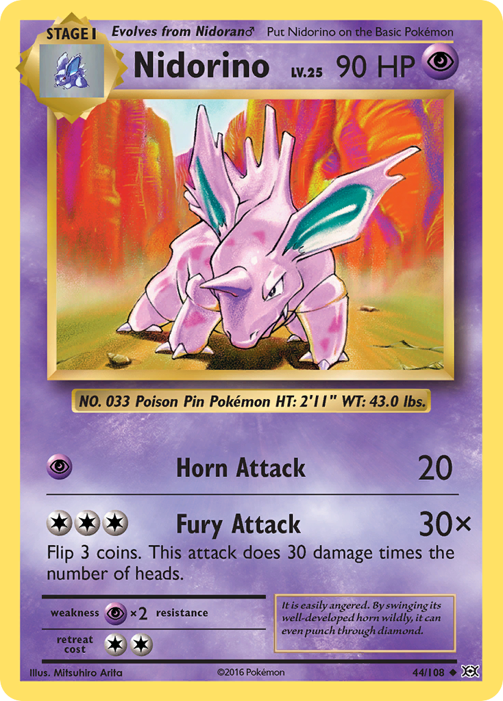 Nidorino (44/108) [XY: Evolutions] | Pegasus Games WI