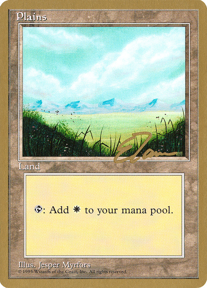 Plains (et366) (Eric Tam) [Pro Tour Collector Set] | Pegasus Games WI