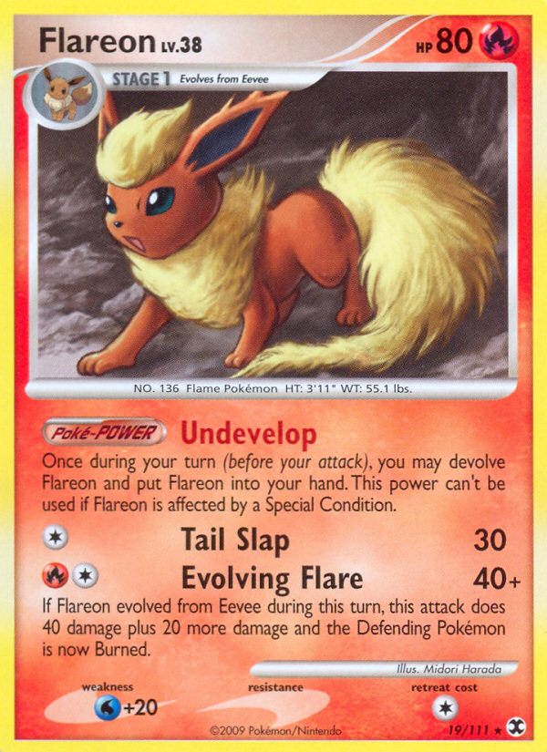 Flareon (19/111) [Platinum: Rising Rivals] | Pegasus Games WI