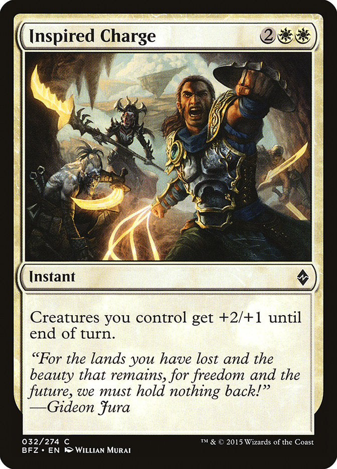 Inspired Charge [Battle for Zendikar] | Pegasus Games WI