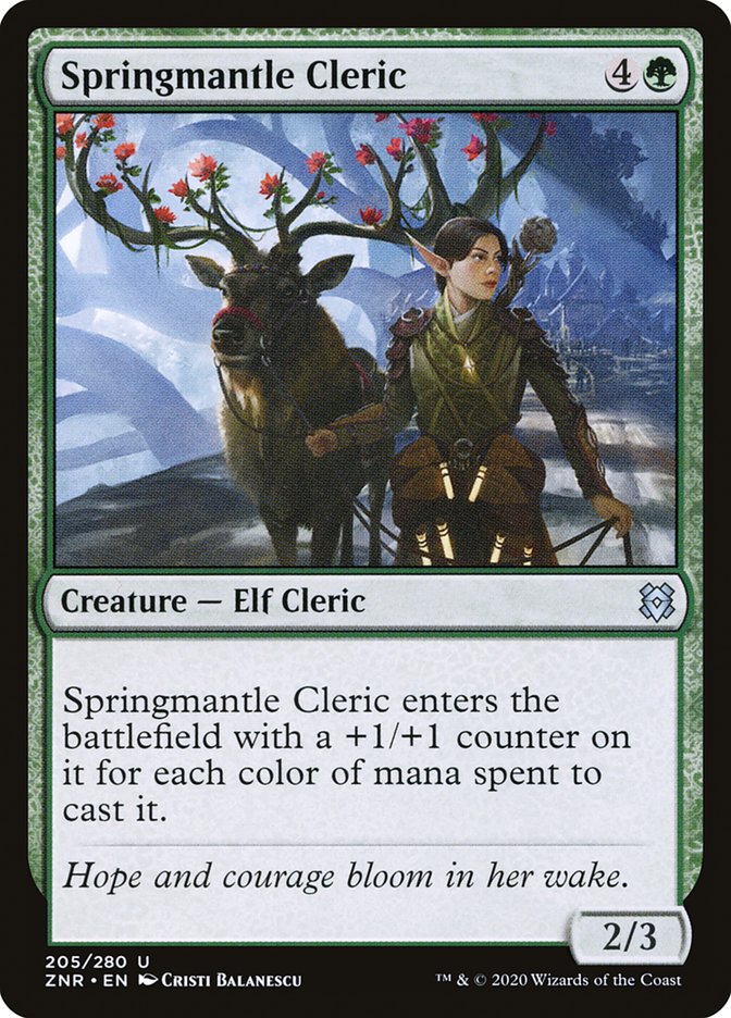 Springmantle Cleric [Zendikar Rising] | Pegasus Games WI