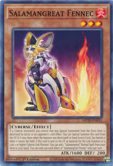 Salamangreat Fennec [MP20-EN051] Common | Pegasus Games WI