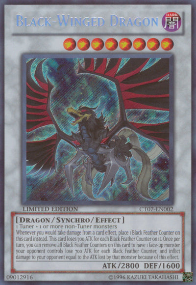 Black-Winged Dragon [CT07-EN002] Secret Rare | Pegasus Games WI