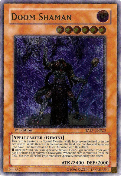 Doom Shaman [TAEV-EN025] Ultimate Rare | Pegasus Games WI