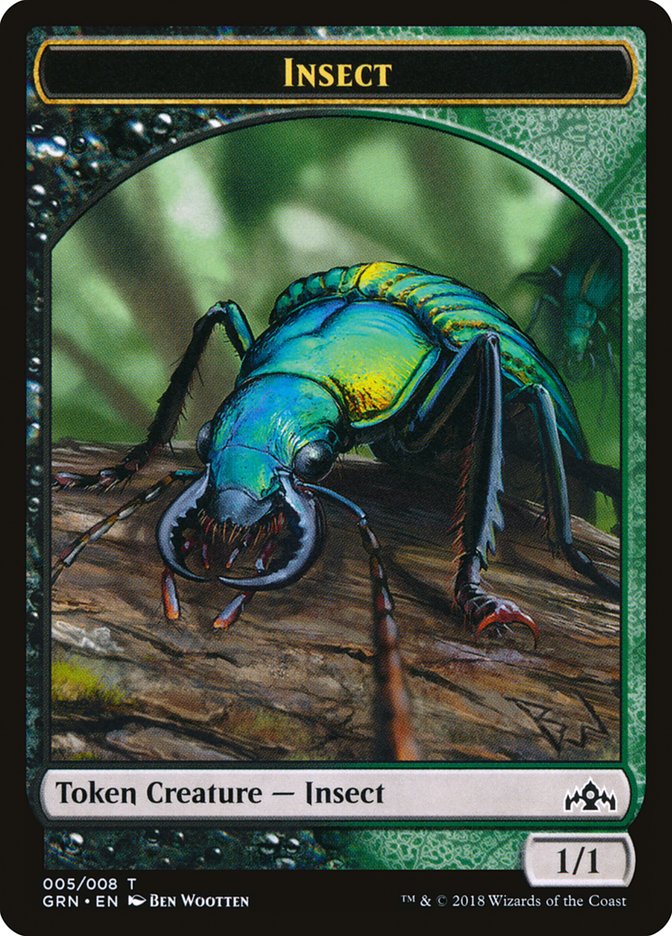 Insect Token [Guilds of Ravnica Tokens] | Pegasus Games WI