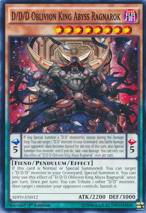 D/D/D Oblivion King Abyss Ragnarok [SDPD-EN012] Common | Pegasus Games WI