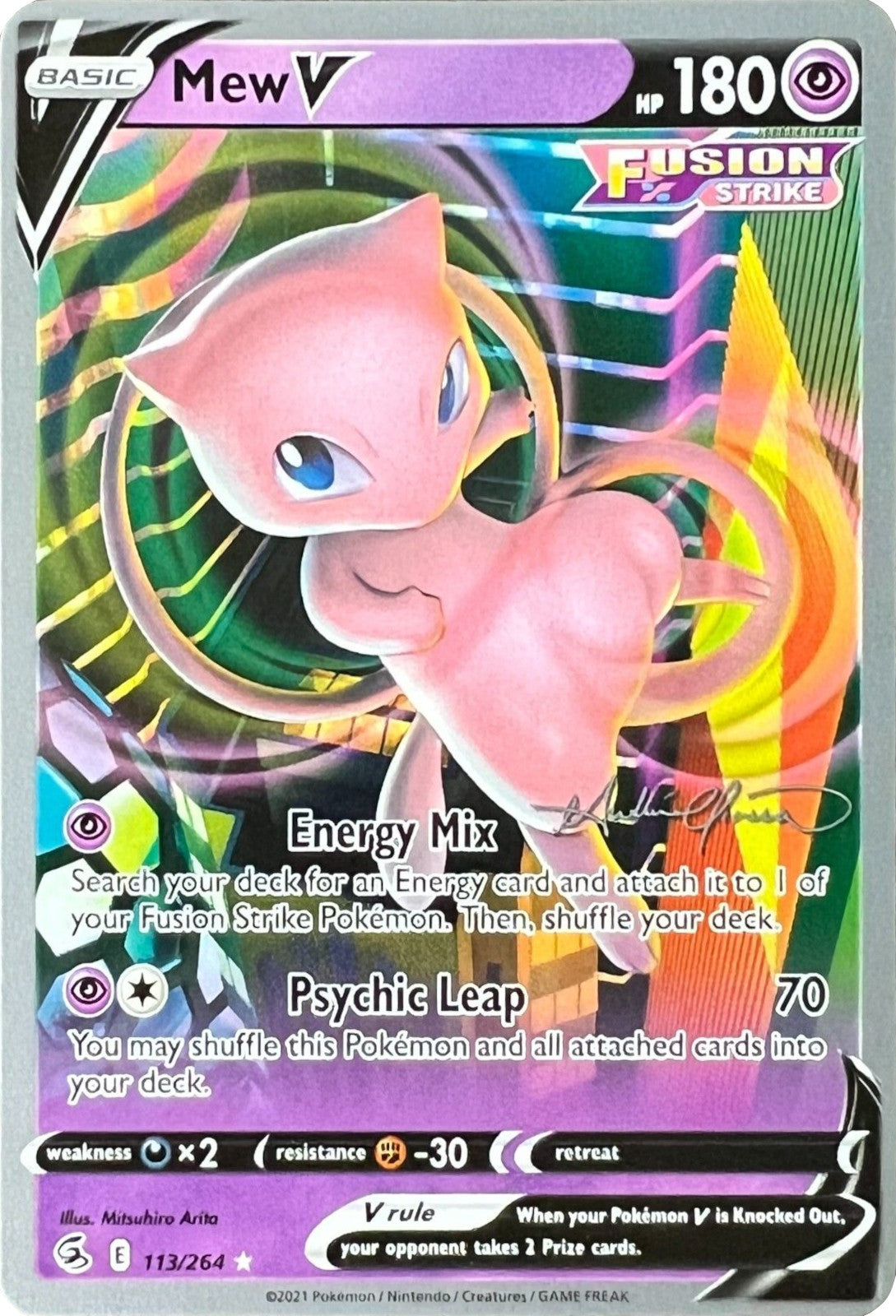 Mew V (113/264) (The Shape of Mew - Andre Chiasson) [World Championships 2022] | Pegasus Games WI