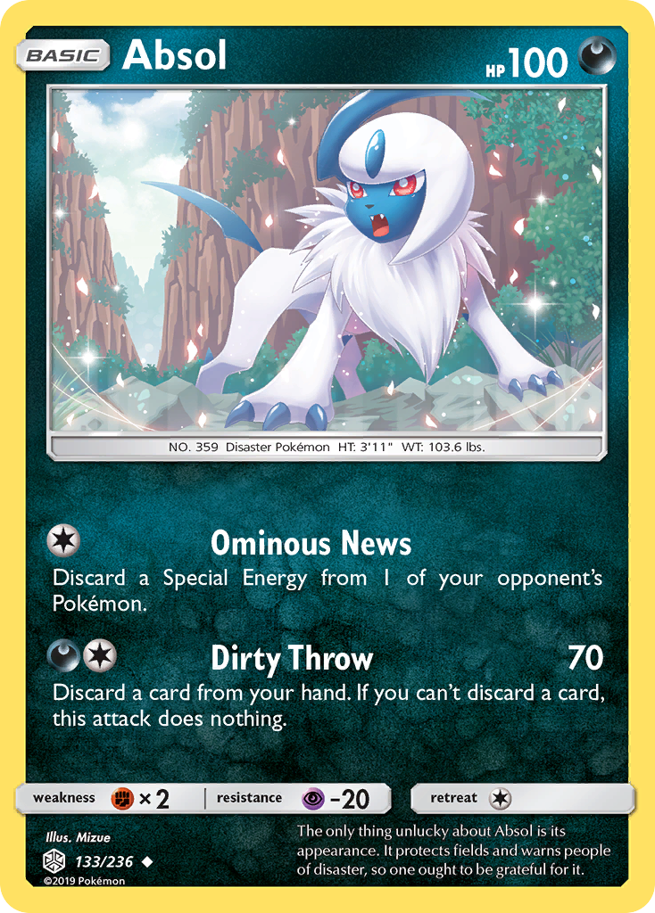 Absol (133/236) [Sun & Moon: Cosmic Eclipse] | Pegasus Games WI