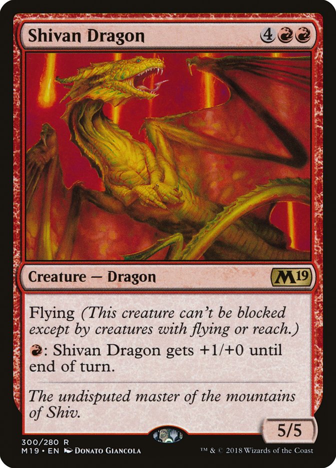 Shivan Dragon [Core Set 2019] | Pegasus Games WI