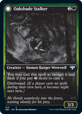 Oakshade Stalker // Moonlit Ambusher [Innistrad: Double Feature] | Pegasus Games WI