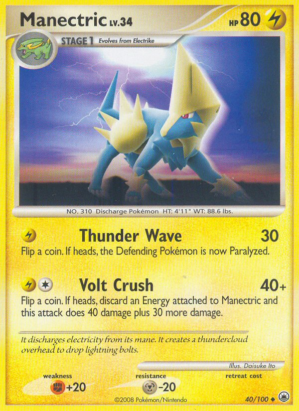 Manectric (40/100) [Diamond & Pearl: Majestic Dawn] | Pegasus Games WI