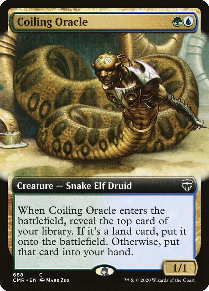 Coiling Oracle (Extended Art) [Commander Legends] | Pegasus Games WI