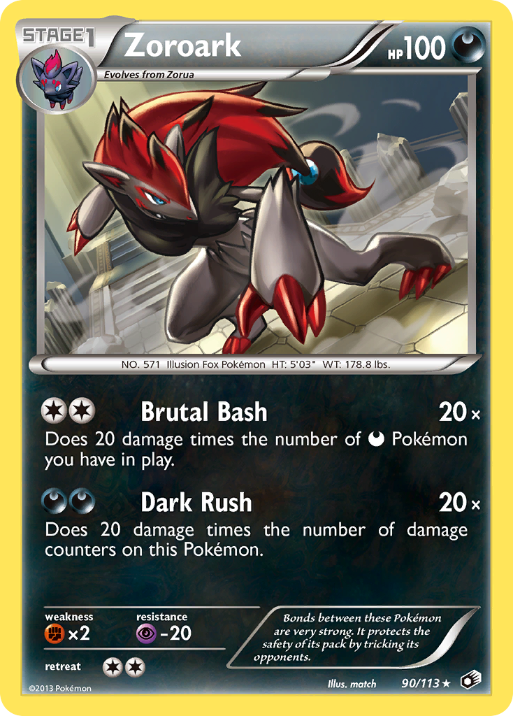 Zoroark (90/113) (Theme Deck Exclusive) [Black & White: Legendary Treasures] | Pegasus Games WI