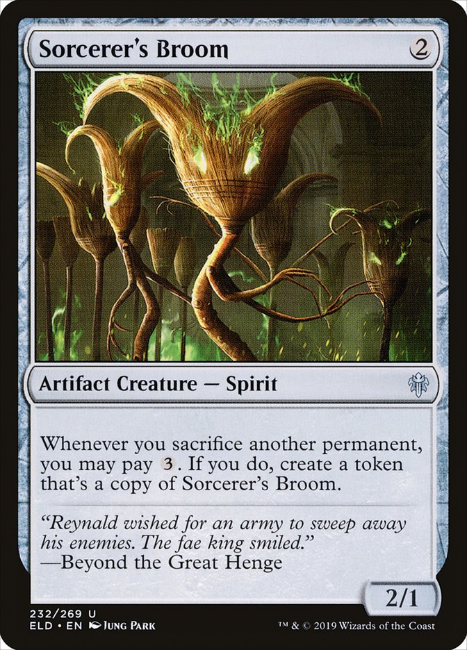 Sorcerer's Broom [Throne of Eldraine] | Pegasus Games WI