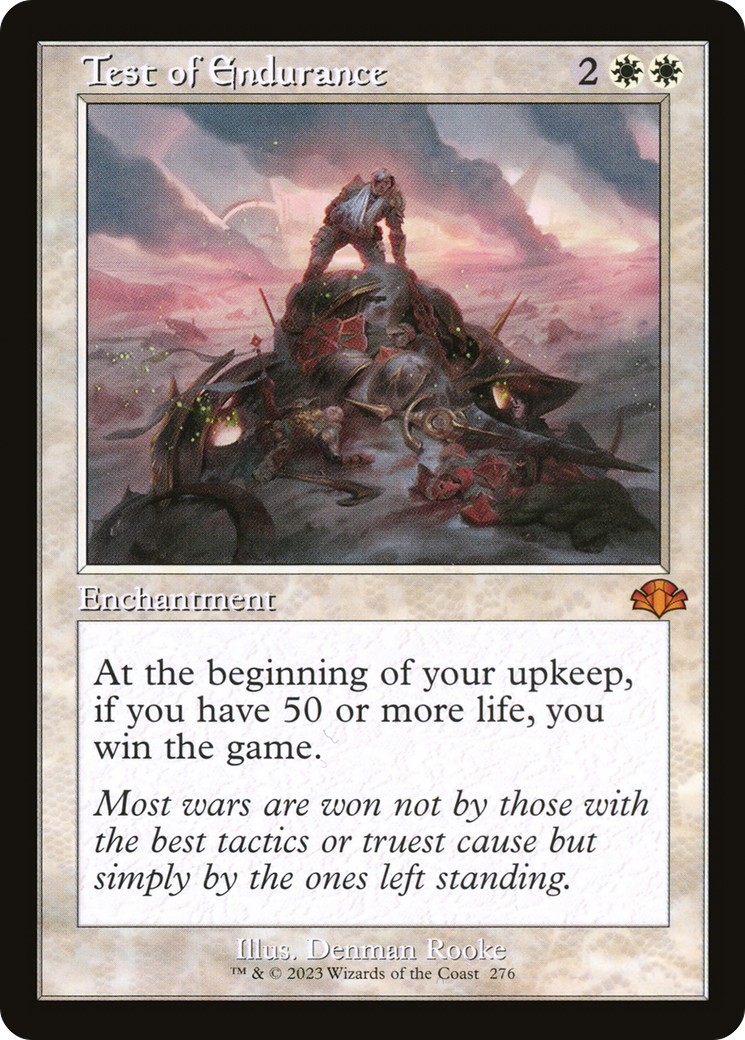 Test of Endurance (Retro) [Dominaria Remastered] | Pegasus Games WI