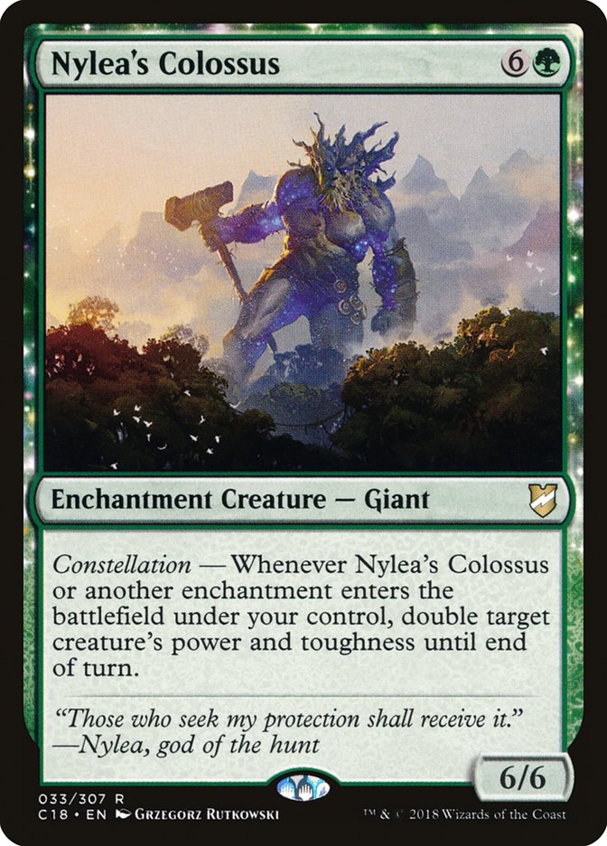 Nylea's Colossus [Commander 2018] | Pegasus Games WI