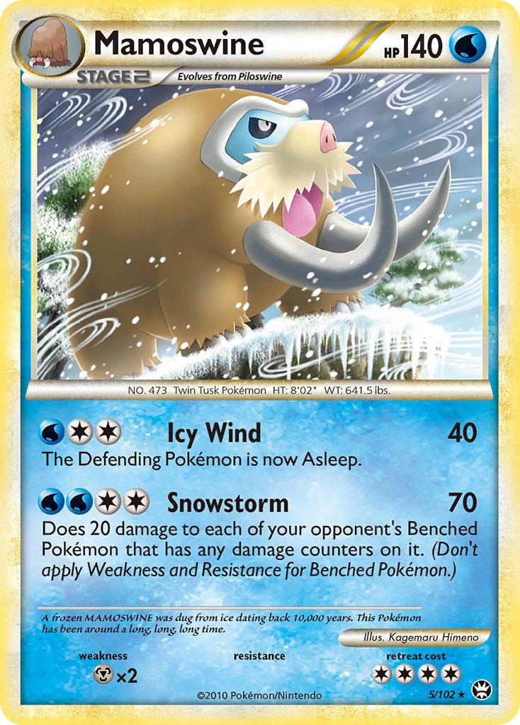 Mamoswine (5/102) (Theme Deck Exclusive) [HeartGold & SoulSilver: Triumphant] | Pegasus Games WI