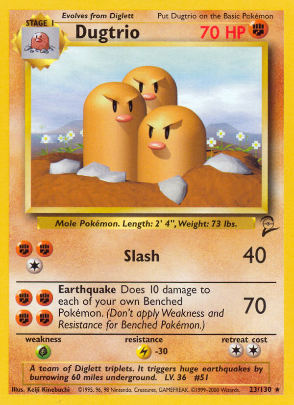 Dugtrio (23/130) [Base Set 2] | Pegasus Games WI