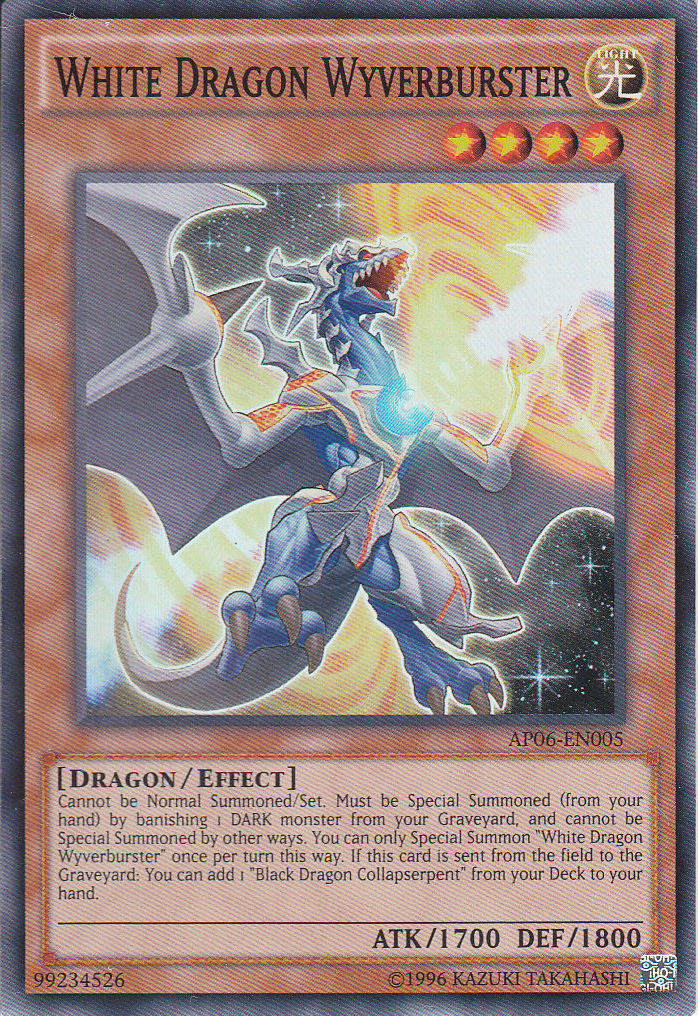 White Dragon Wyverburster [AP06-EN005] Super Rare | Pegasus Games WI