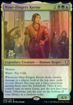 Nine-Fingers Keene [Commander Legends: Battle for Baldur's Gate Prerelease Promos] | Pegasus Games WI