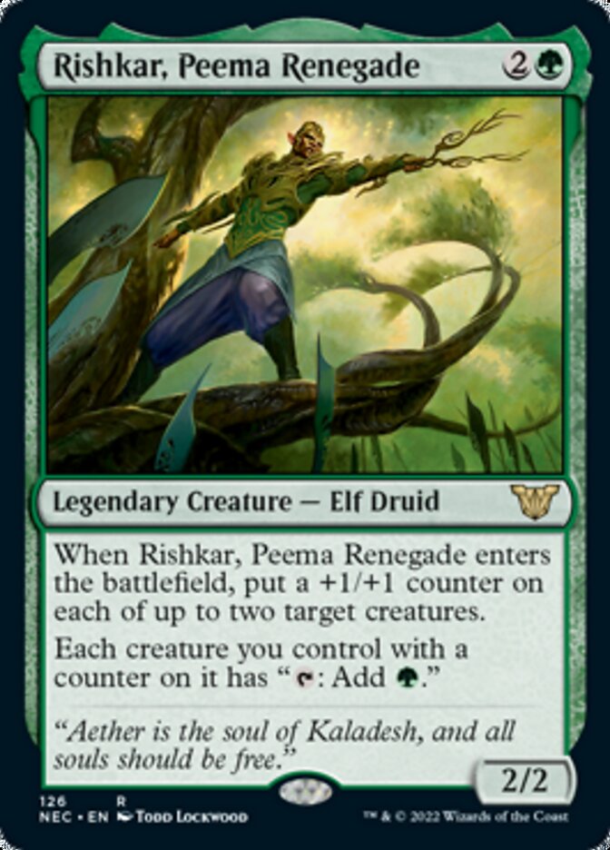 Rishkar, Peema Renegade [Kamigawa: Neon Dynasty Commander] | Pegasus Games WI