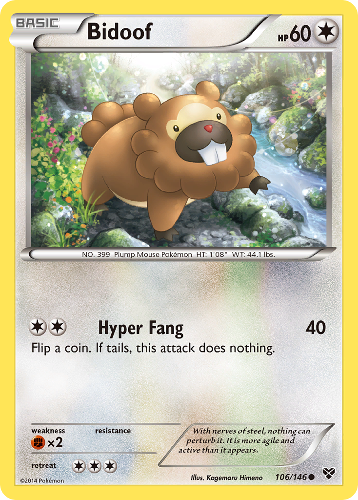 Bidoof (106/146) [XY: Base Set] | Pegasus Games WI