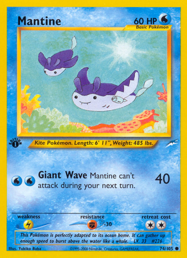 Mantine (74/105) [Neo Destiny 1st Edition] | Pegasus Games WI