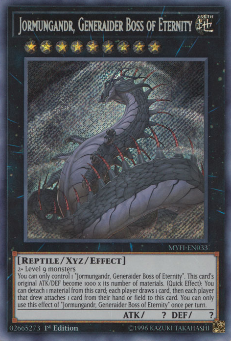 Jormungandr, Generaider Boss of Eternity [MYFI-EN033] Secret Rare | Pegasus Games WI