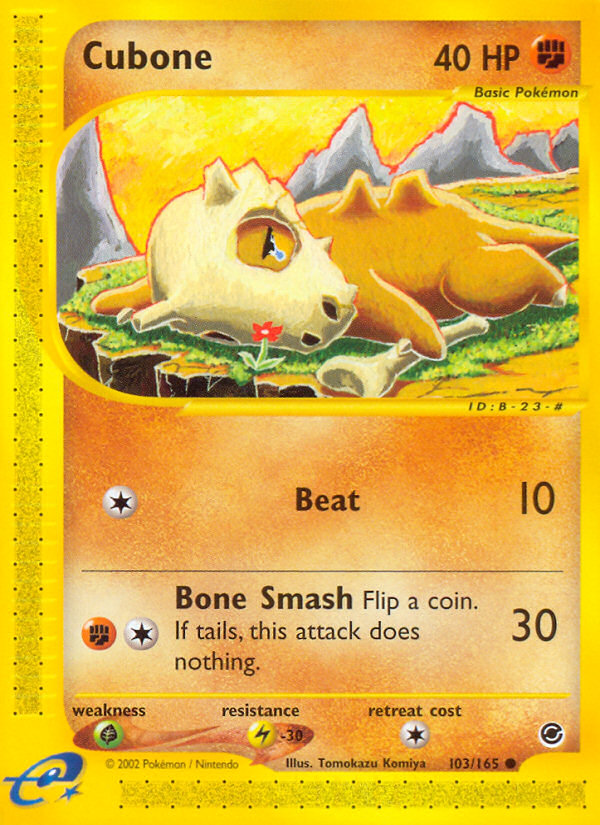 Cubone (103/165) [Expedition: Base Set] | Pegasus Games WI