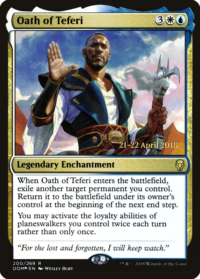 Oath of Teferi [Dominaria Prerelease Promos] | Pegasus Games WI