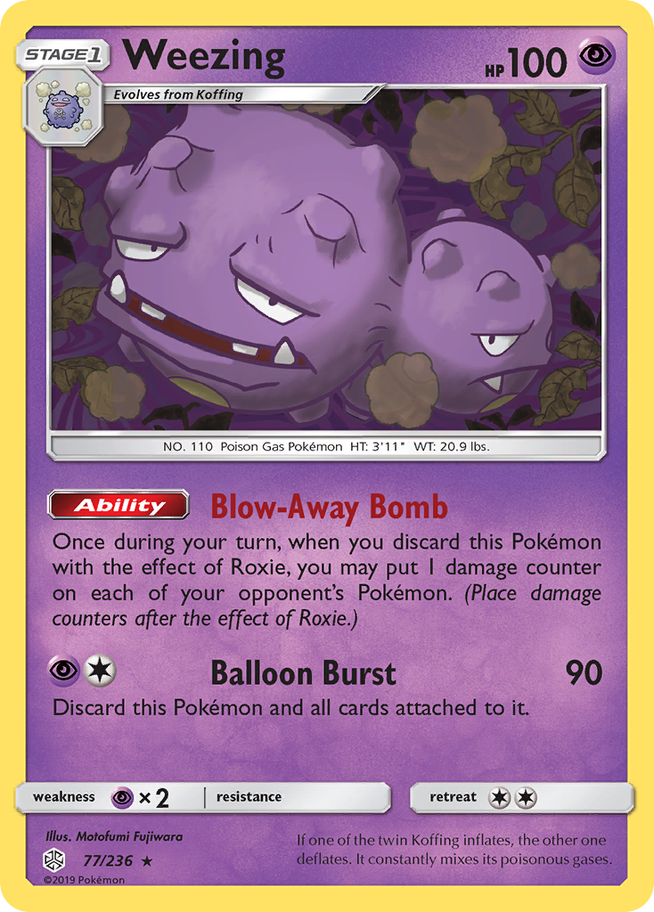 Weezing (77/236) [Sun & Moon: Cosmic Eclipse] | Pegasus Games WI