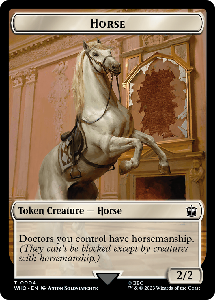 Horse // Soldier Double-Sided Token [Doctor Who Tokens] | Pegasus Games WI