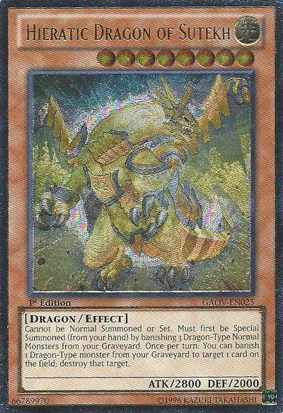 Hieratic Dragon of Sutekh (UTR) [GAOV-EN025] Ultimate Rare | Pegasus Games WI