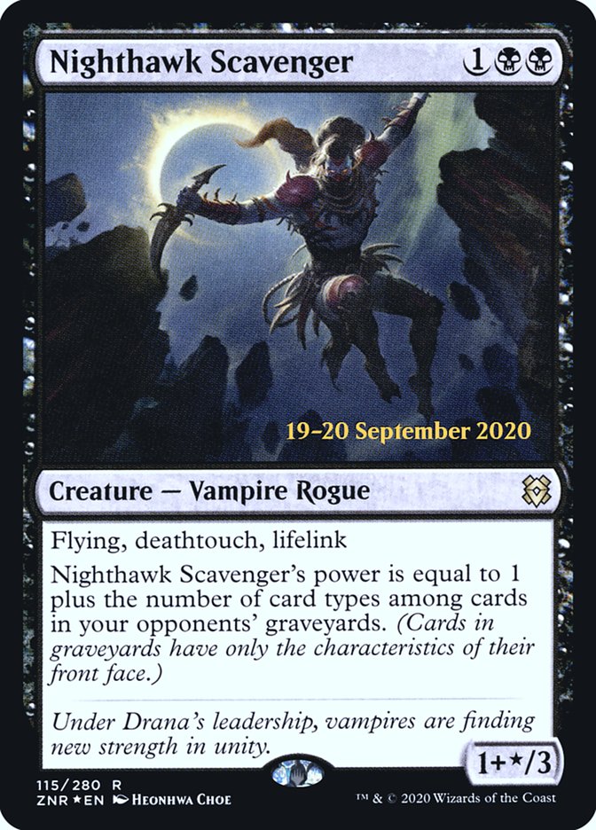 Nighthawk Scavenger [Zendikar Rising Prerelease Promos] | Pegasus Games WI