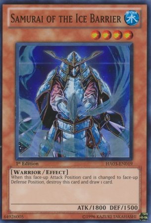 Samurai of the Ice Barrier [HA03-EN019] Super Rare | Pegasus Games WI