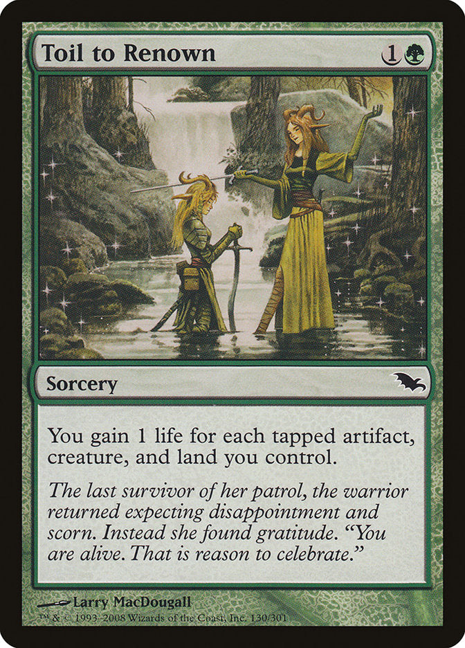 Toil to Renown [Shadowmoor] | Pegasus Games WI