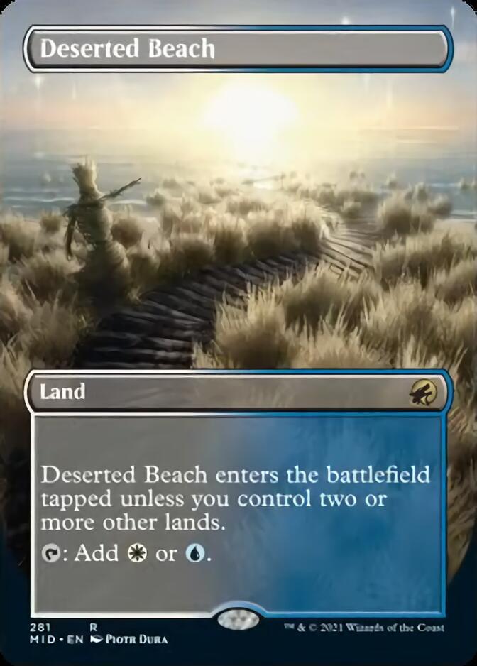 Deserted Beach (Borderless Alternate Art) [Innistrad: Midnight Hunt] | Pegasus Games WI