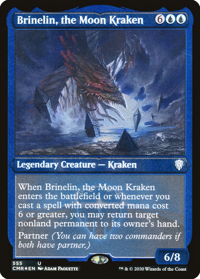 Brinelin, the Moon Kraken (Etched) [Commander Legends] | Pegasus Games WI