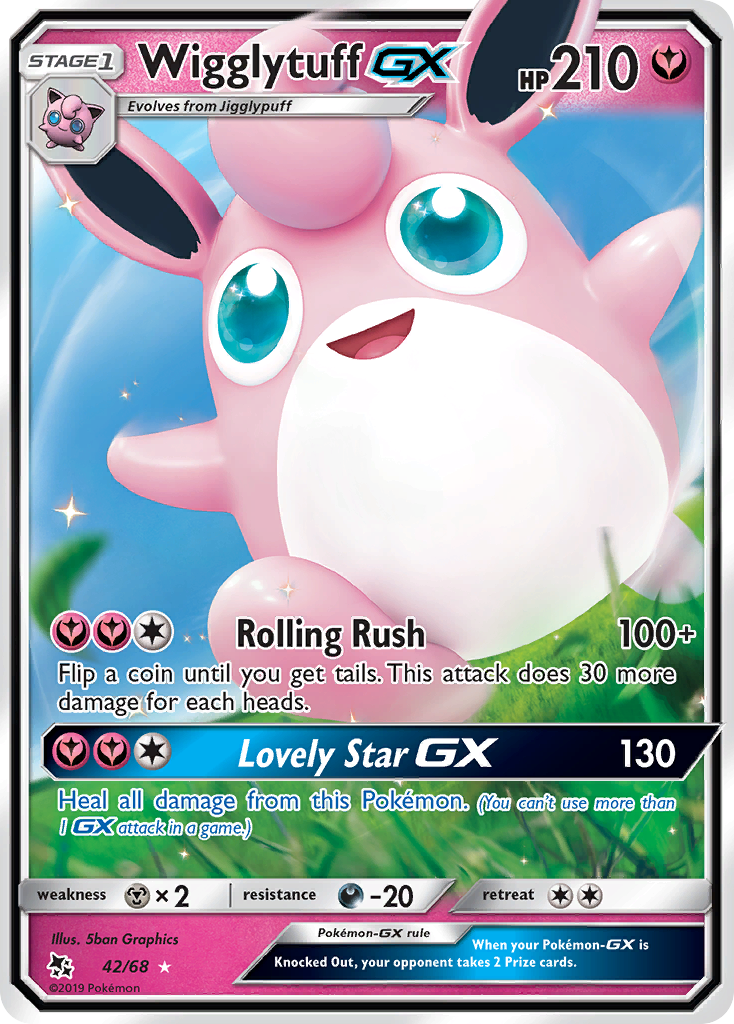 Wigglytuff GX (42/68) [Sun & Moon: Hidden Fates] | Pegasus Games WI