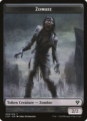 Human Soldier (003) // Zombie Double-Sided Token [Commander 2020 Tokens] | Pegasus Games WI