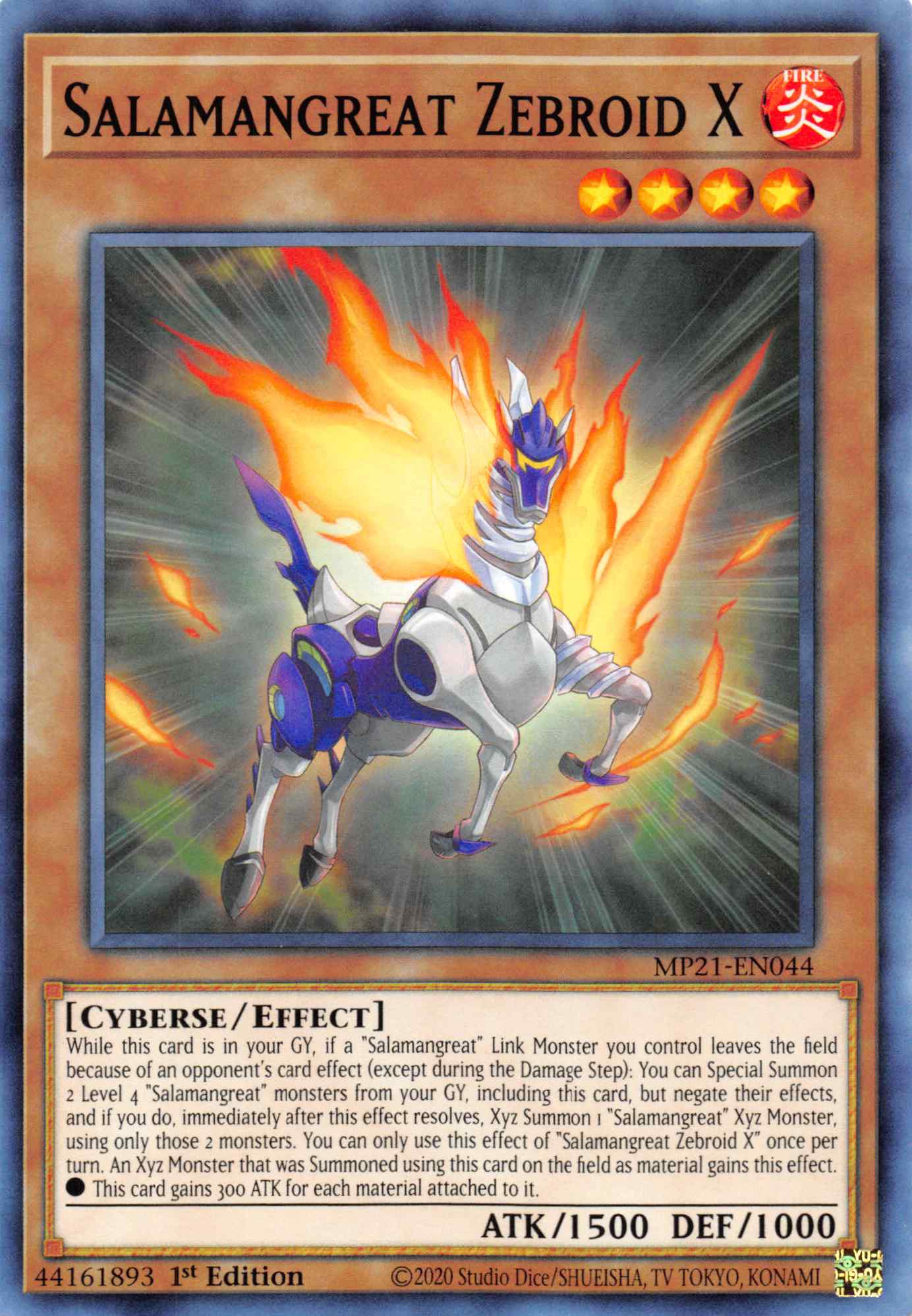 Salamangreat Zebroid X [MP21-EN044] Common | Pegasus Games WI