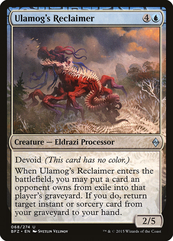 Ulamog's Reclaimer [Battle for Zendikar] | Pegasus Games WI