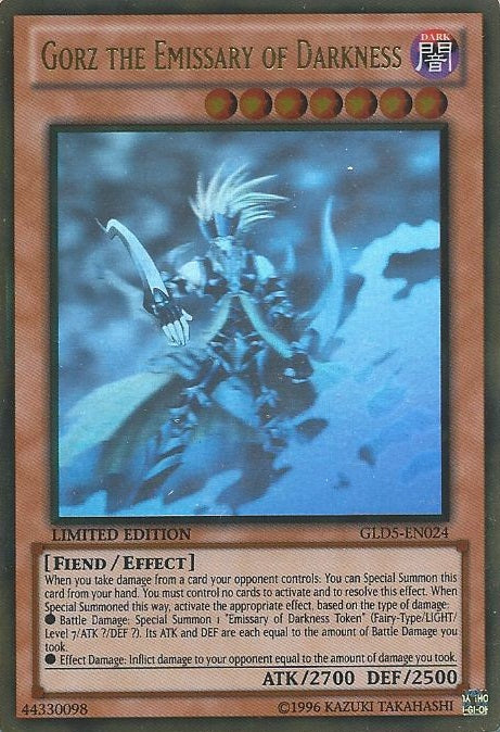 Gorz the Emissary of Darkness [GLD5-EN024] Ghost/Gold Rare | Pegasus Games WI