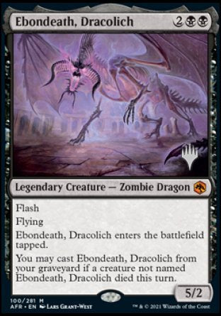 Ebondeath, Dracolich (Promo Pack) [Dungeons & Dragons: Adventures in the Forgotten Realms Promos] | Pegasus Games WI