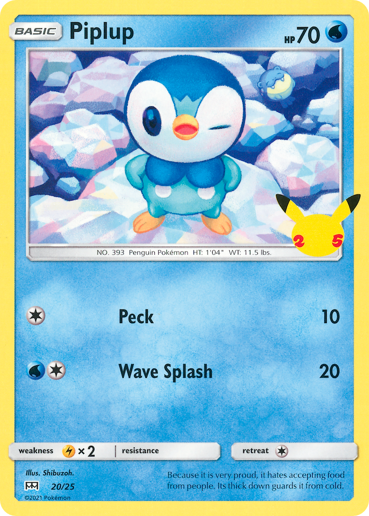 Piplup (20/25) [McDonald's 25th Anniversary] | Pegasus Games WI