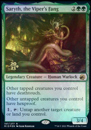 Saryth, the Viper's Fang [Innistrad: Midnight Hunt Prerelease Promos] | Pegasus Games WI