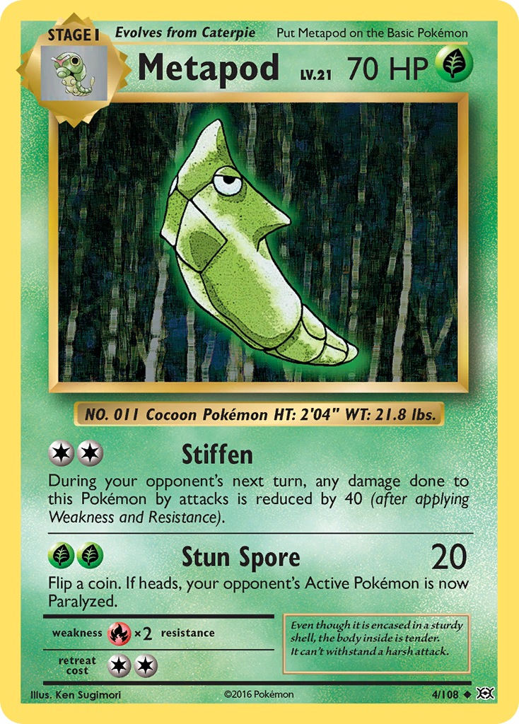 Metapod (4/108) [XY: Evolutions] | Pegasus Games WI