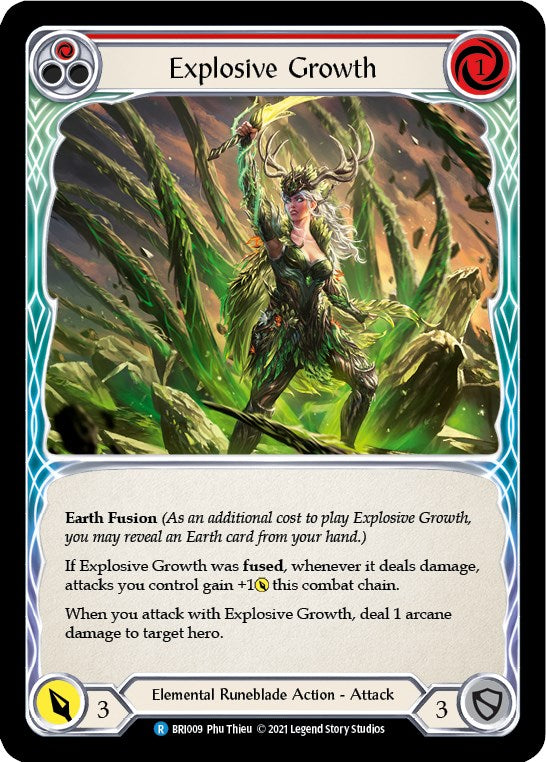 Explosive Growth (Red) [BRI009] (Tales of Aria Briar Blitz Deck)  1st Edition Normal | Pegasus Games WI