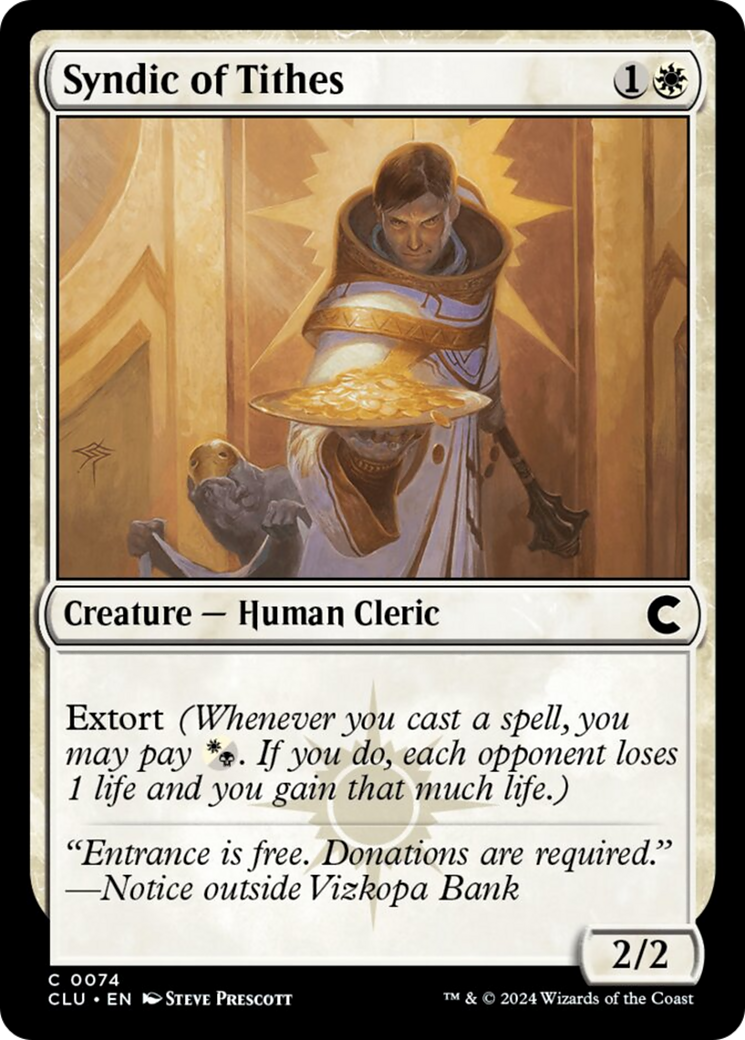 Syndic of Tithes [Ravnica: Clue Edition] | Pegasus Games WI