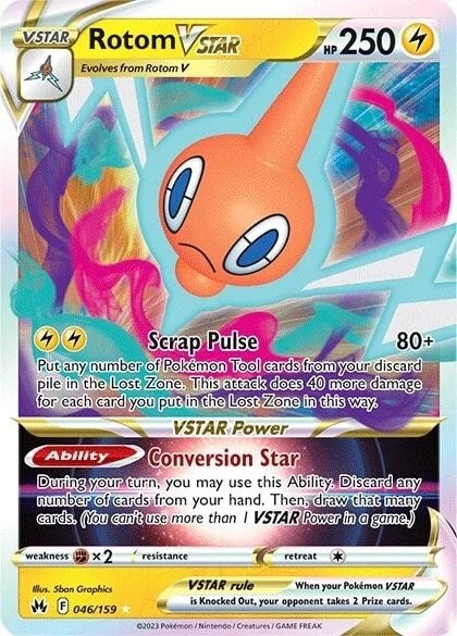 Rotom VSTAR (046/159) [Sword & Shield: Crown Zenith] | Pegasus Games WI